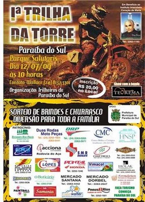 PRIMEIRA TRILHA DA TORRE EM PARAIBA DO S