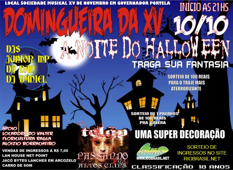 A NOITE DO HALLOWEEN NA DOMINGUEIRA DA X