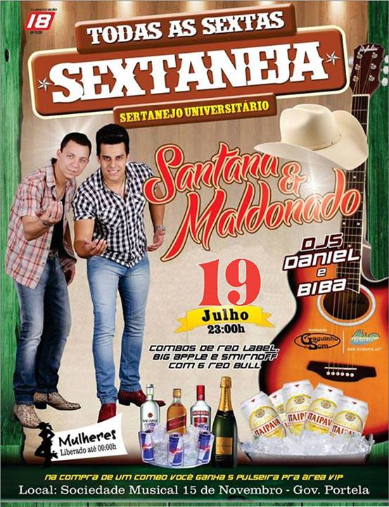 SEXTANEJA DA XV COM SANTANA E MALDONADO 