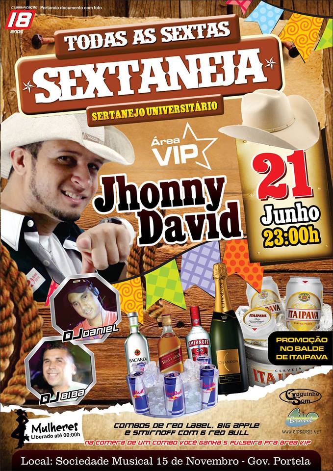 SEXTANEJA DA XV COM JHONNY DAVIDE DJ�S D