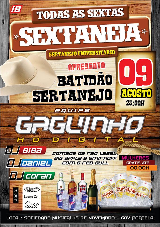 SEXTANEJA DA XV - BATID�O SERTANEJO EQUI