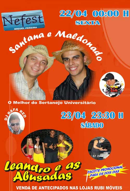 SANTANA E MALDONADO NA NEFEST - FERIADO 