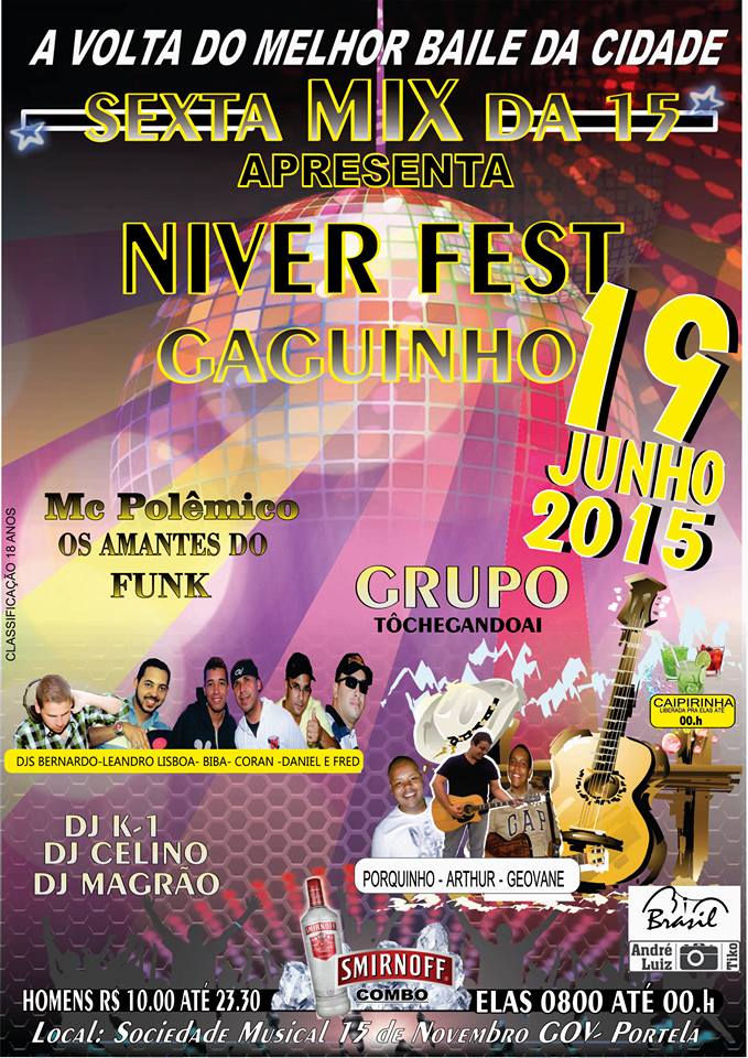 ANIVERS�RIO DO GAGUINHO DO SOM