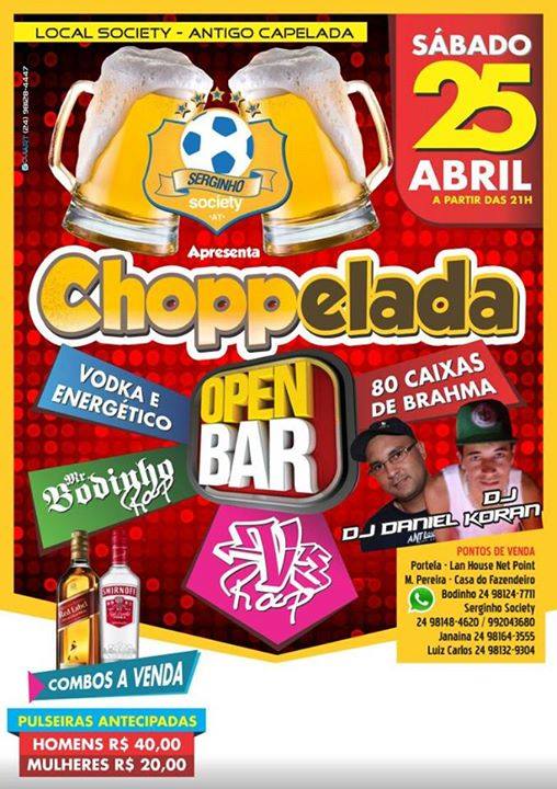 CHOPPELADA - OPEN BAR NO CAPELADA - 