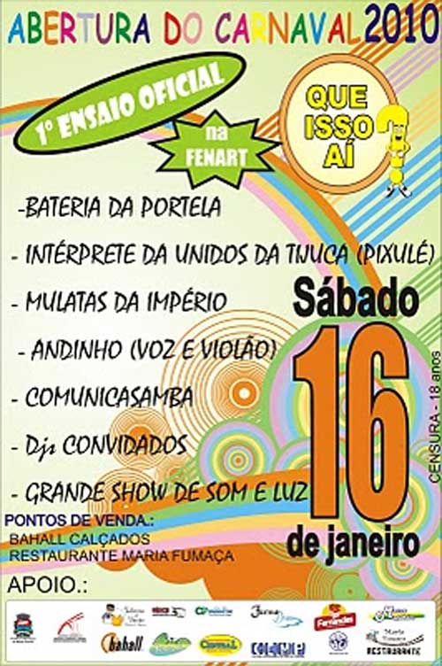 PRIMEIRO ENSAIO DO BLOCO QUE ISSO A� ? 