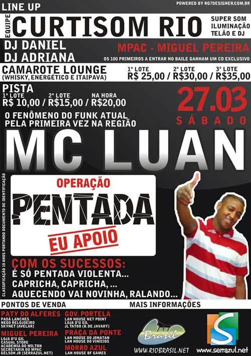 MC Luan no Miguel Pereira Atl�tico Clube