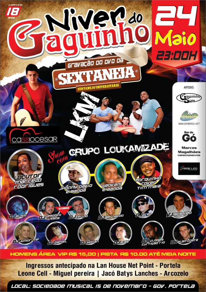 FESTA DE ANIVERS�RIO DO GAGUINHO E GRAVA