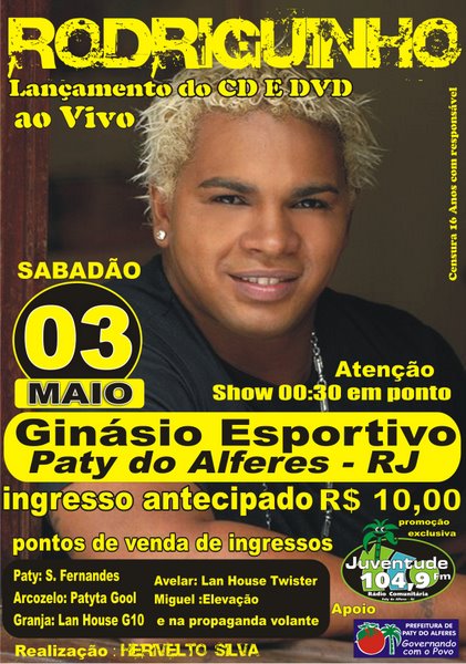 Rodriguinho no gin�sio esportivo de Paty
