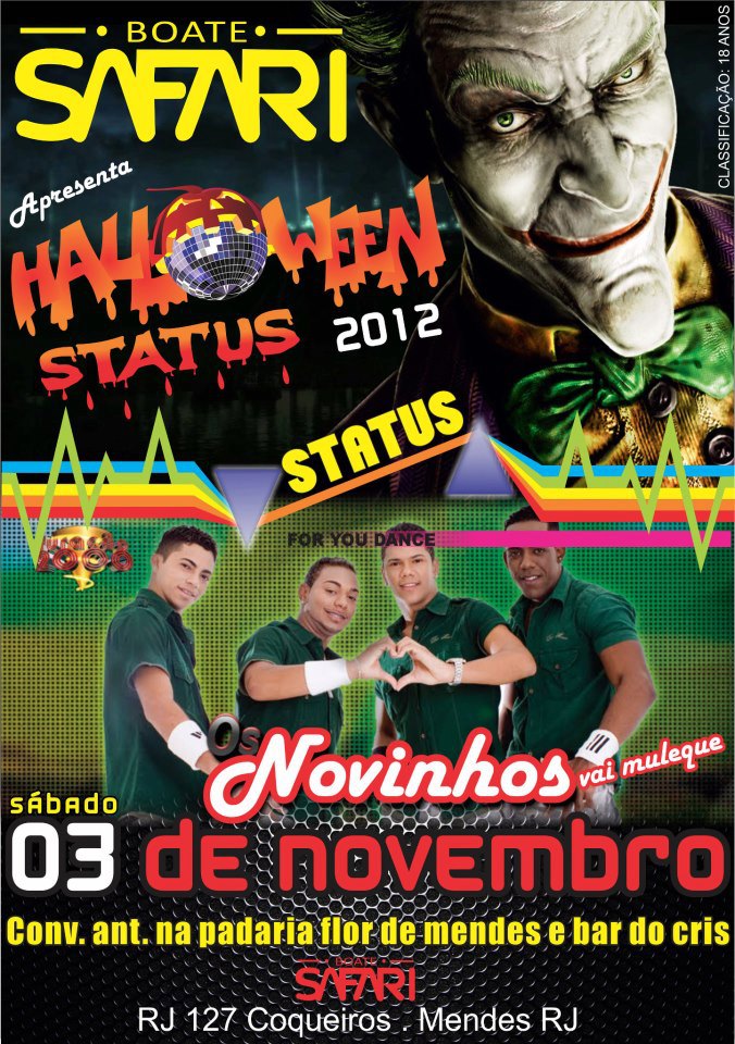 HALLOWEEN DA STATUS COM OS NOVINHOS
