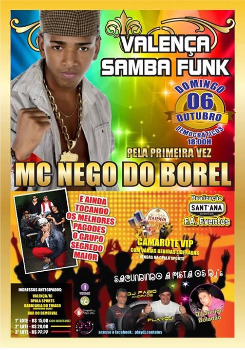 VALEN�A SAMBA FUNK - MC NEGO DO BOREL