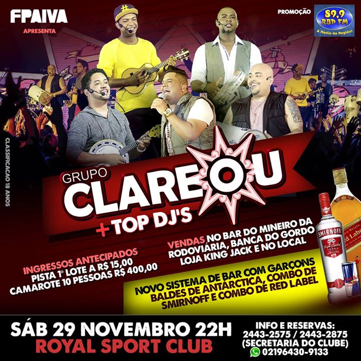 Grupo Clareou no Royal S. C.