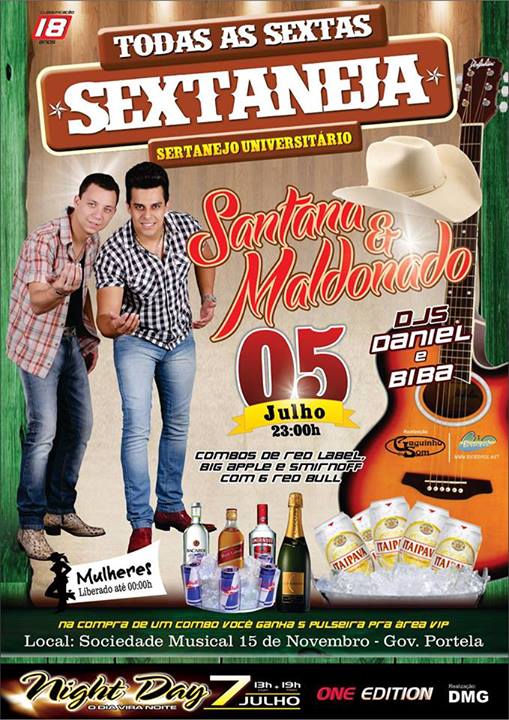 SEXTANEJA DA XV COM DJ�S DANIEL E BIBA E