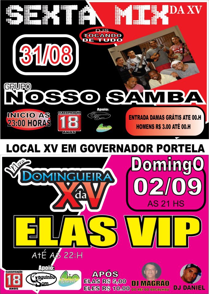 DOMINGUEIRA DA XV - ELAS VIP