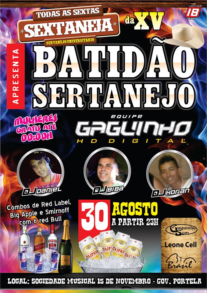 SEXTANEJA DA XV - BATID�O SERTANEJO COM 