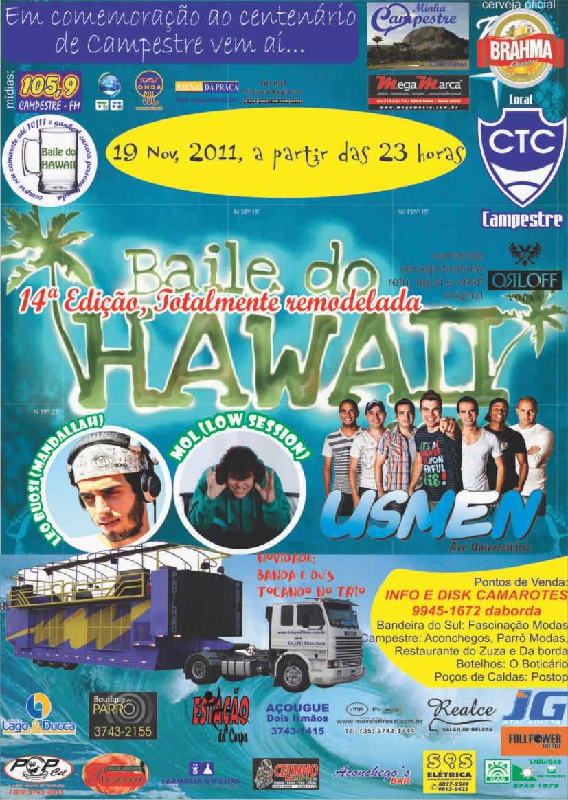 14� Edi��o do Baile do Hawaii de Campest