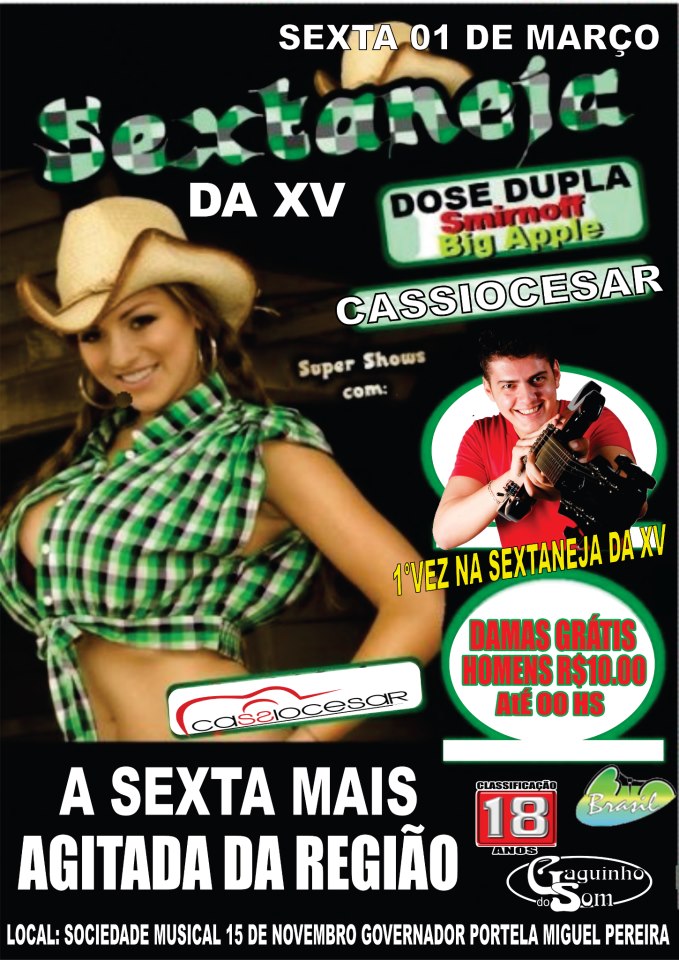 SEXTANEJA DA XV COM CASSIO CESAR