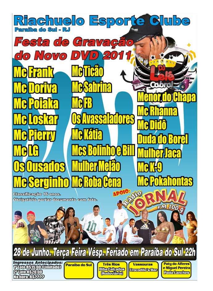 FESTA DE GRAVA��O DO NOVO DVD DE LEL� CA