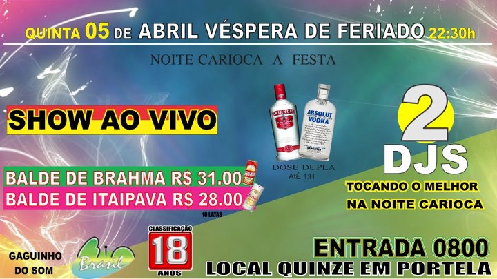 NOITE CARIOCA A FESTA NA XV
