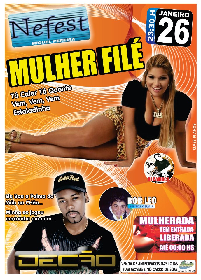 MULHER FIL� E MC DEC�O NA NEFEST