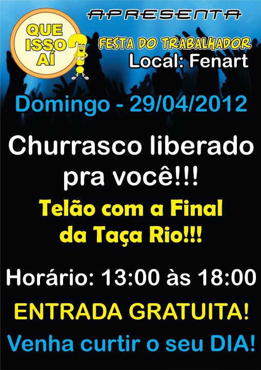 FESTA DO TRABALHADOR NA FENART
