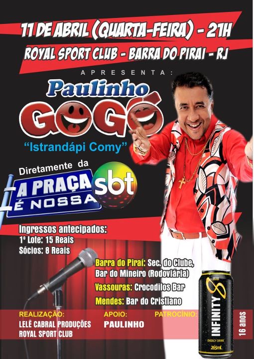 Paulinho Gog� no ISTRAND�PI COMY