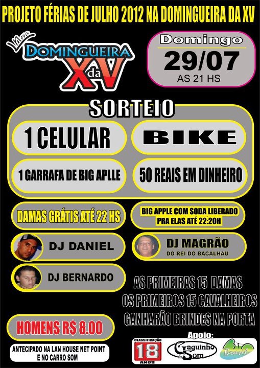 PROJETO F�RIAS 2012 NA DOMINGUEIRA DA XV