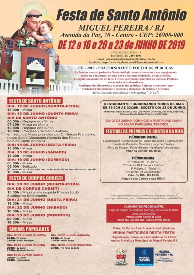 FESTA DE SANTO ANT�NIO | MIGUEL PEREIRA