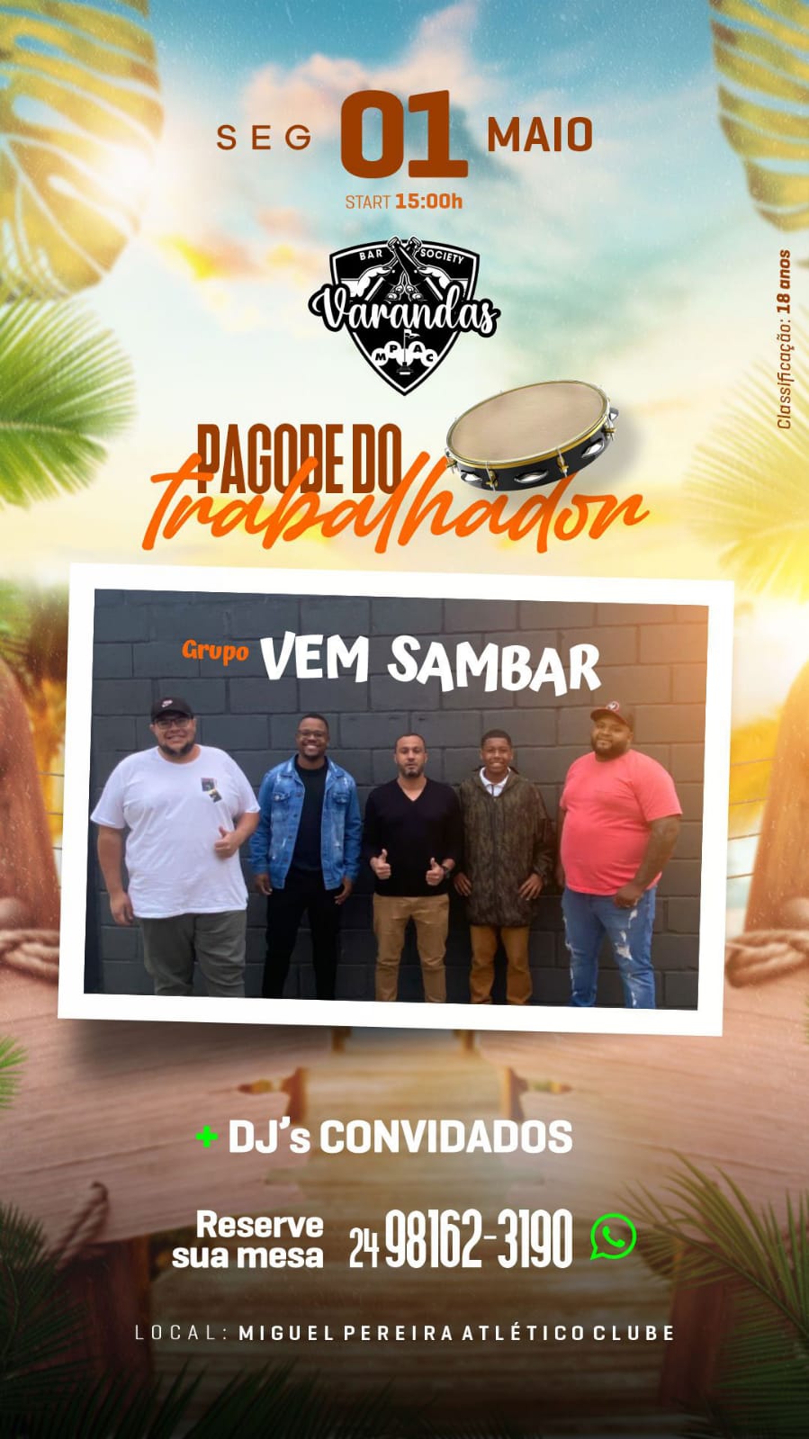 PAGODE DO TRABALHADOR C/ GRUPO VEM SAMBA