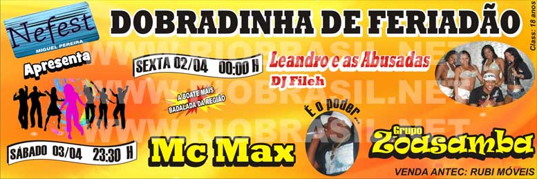Dobradinha de Feriad�o na Nefest - MC MA