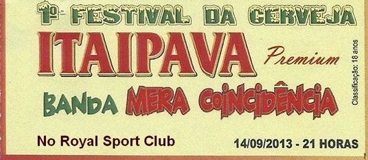 1� FESTIVAL DA CERVEJA ITAIPAVA PREMIUM