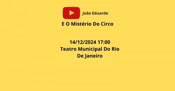 Jo?o Eduardo E O Mist?rio Do Circo - Tea
