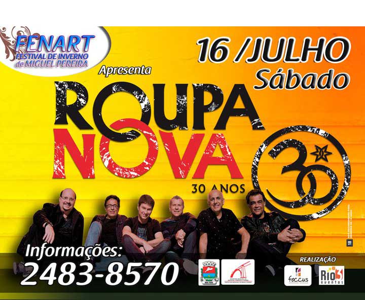 ROUPA NOVA NA FENART EM MIGUEL PEREIRA
