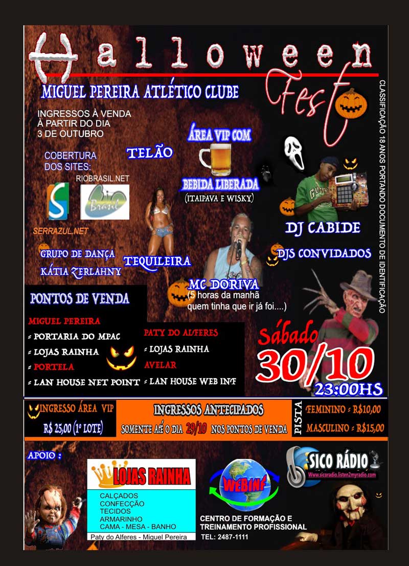HALLOWEEN NO MPAC COM MC DORIVA, DJ CABI