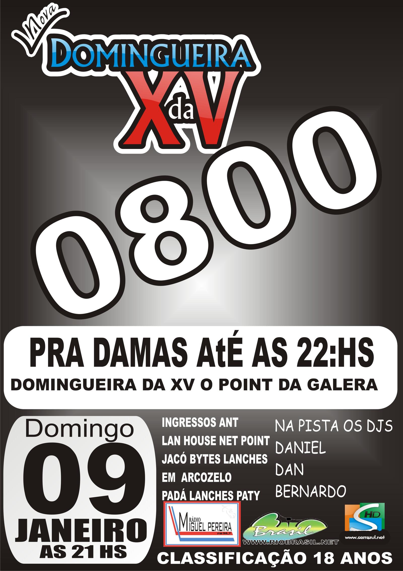 domingueira da xv 0800