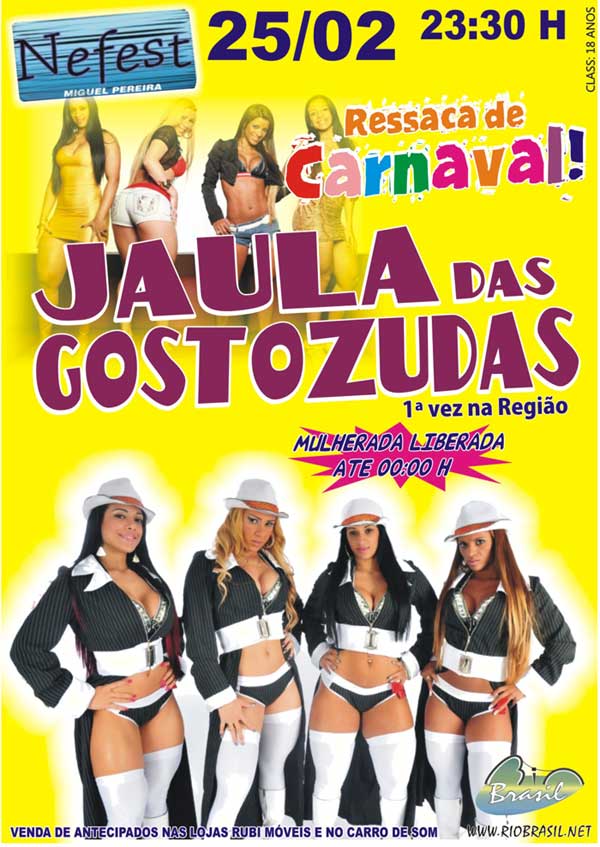 RESSACA DE CARNAVAL COM JAULA DAS GOSTOS