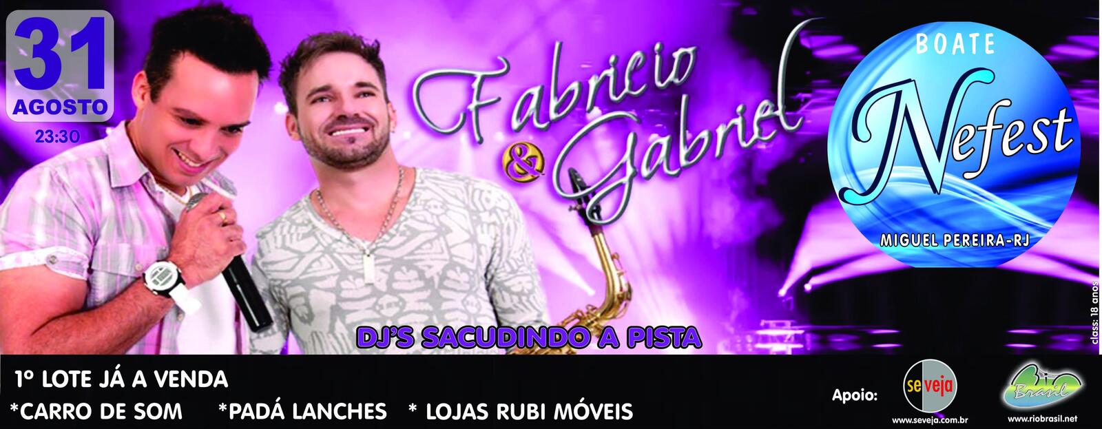 FABR�CIO E GABRIEL NA NEFEST