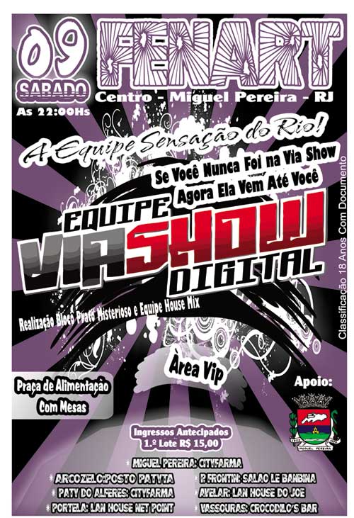 VIA SHOW DIGITAL NA FENART EM MIGUEL PER