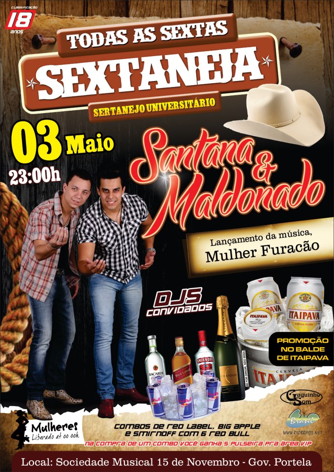 SEXTANEJA DA XV COM SANTANA E MALDONADO 