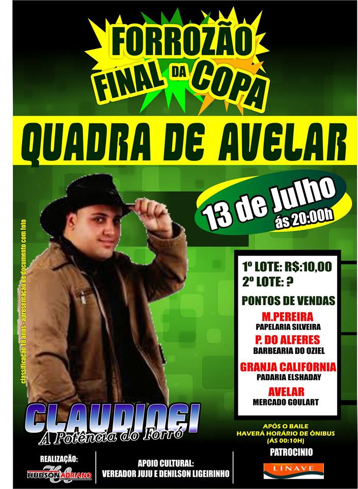 FORROZ�O FINAL DA COPA COM CLAUDINEI A P