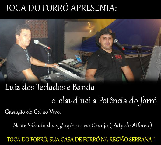 LUIZ DOS TECLADOS E CLAUDINEI NA TOCA DO