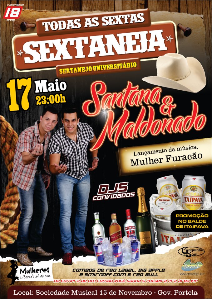 SEXTANEJA DA XV COM SANTANA E MALDONADO,