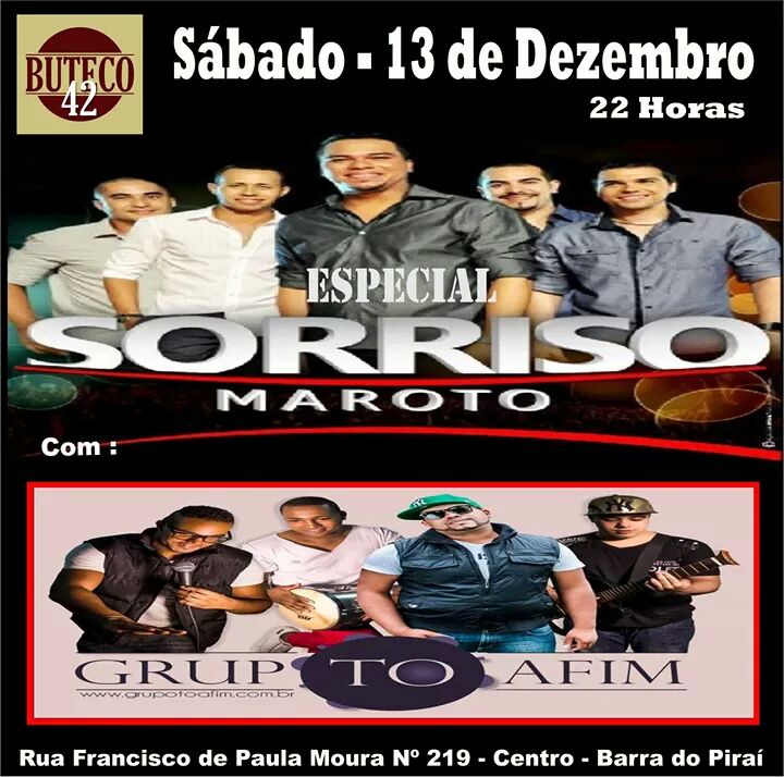 Especial Sorriso Maroto e To Afim no But
