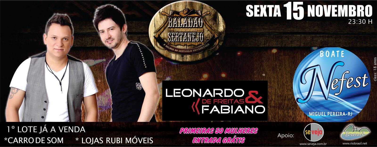 LEONARDO DE FREITAS E FABIANO NA NEFEST