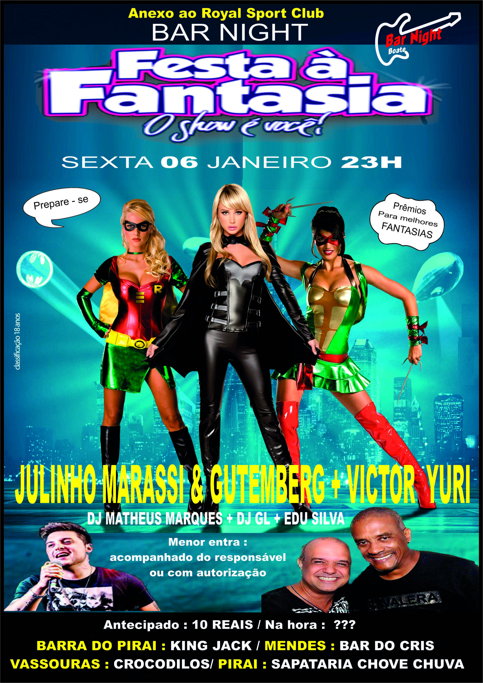 BAR NIGHT FANTASY COM JULINHO MARASSI E 