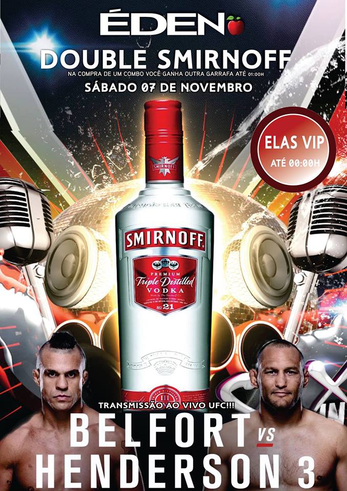 DOUBLE SMIRNOFF NA BOATE EDEN