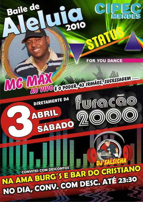 BAILE DE ALELUIA COM MC MAX NO CIPEC EM 