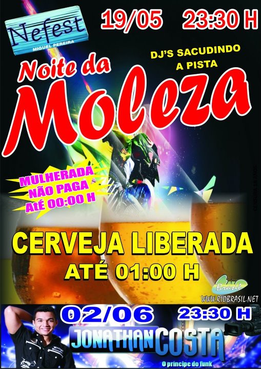 NOITE DA MOLEZA NA NEFEST