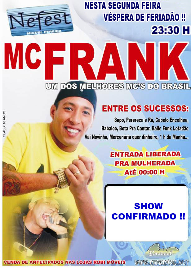 MC FRANK NA BOATE NEFEST - Segunda - v�s
