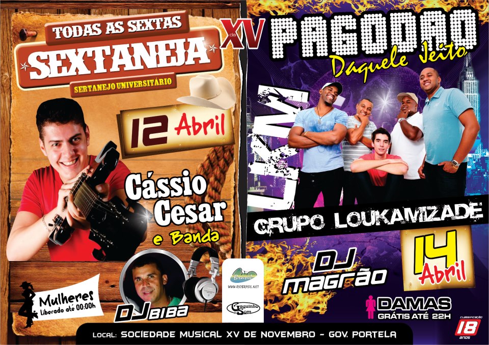 SEXTANEJA DA XV COM CASSIO CESAR E DJ BI