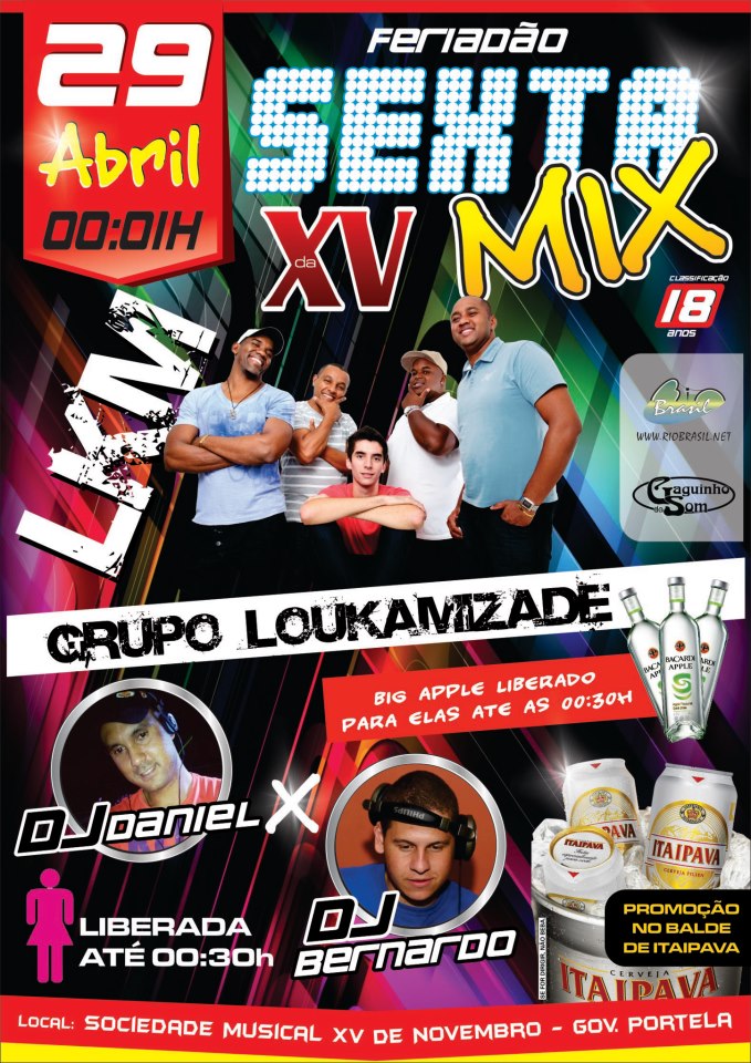 SEXTA MIX DA XV COM GRUPO LOUKAMIZADE, D